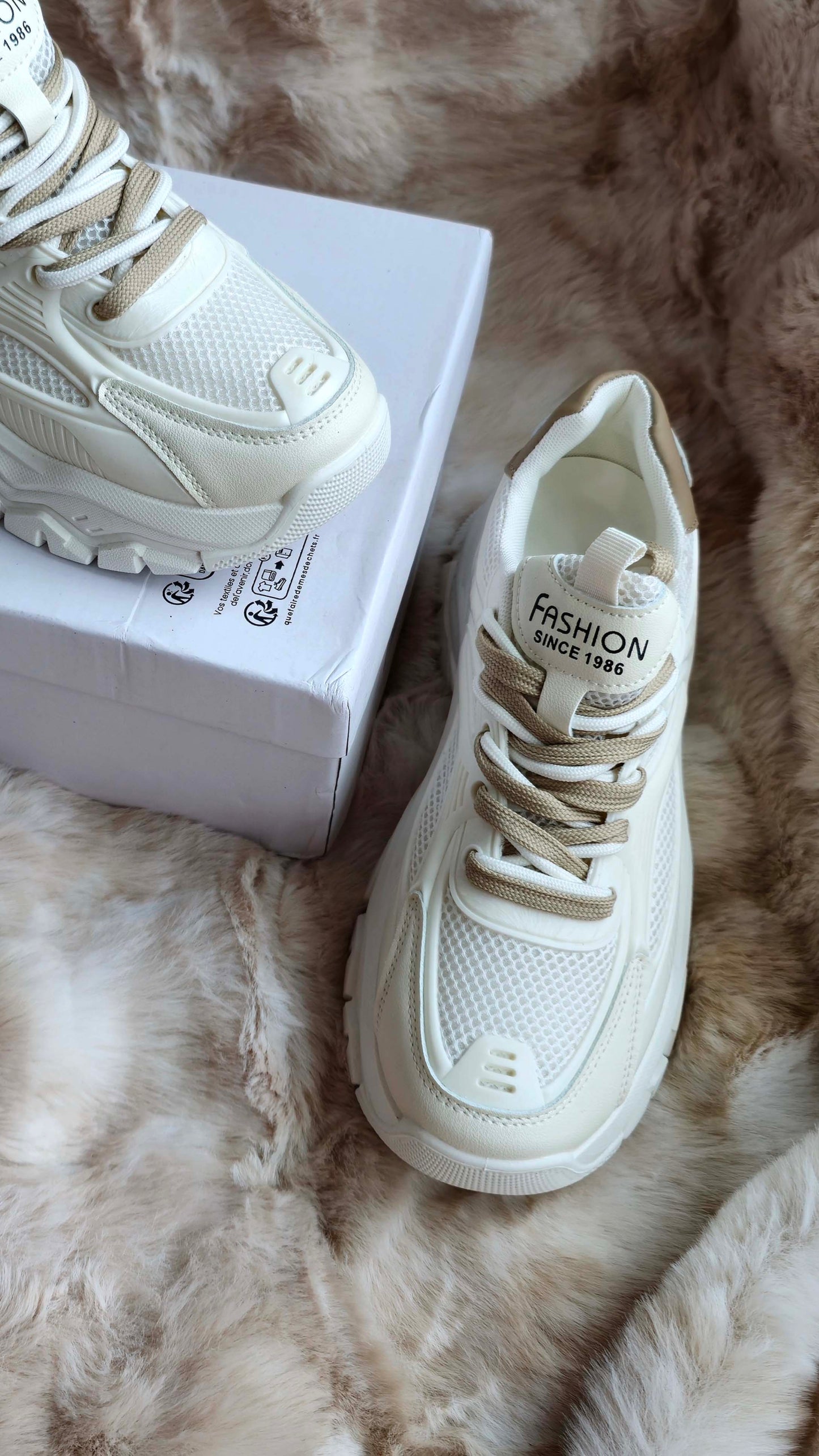 Beige Summer-Ready Beige Mesh Sneakers – Breathable, Stylish & Sporty