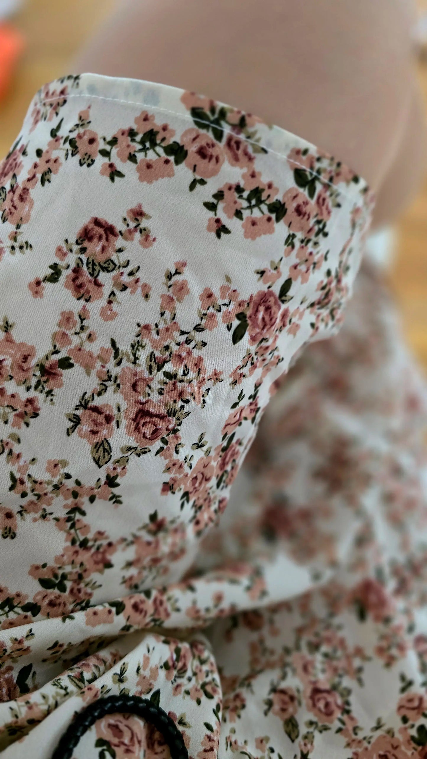 Boho Flare Dress with Floral Print & Shirred Waist