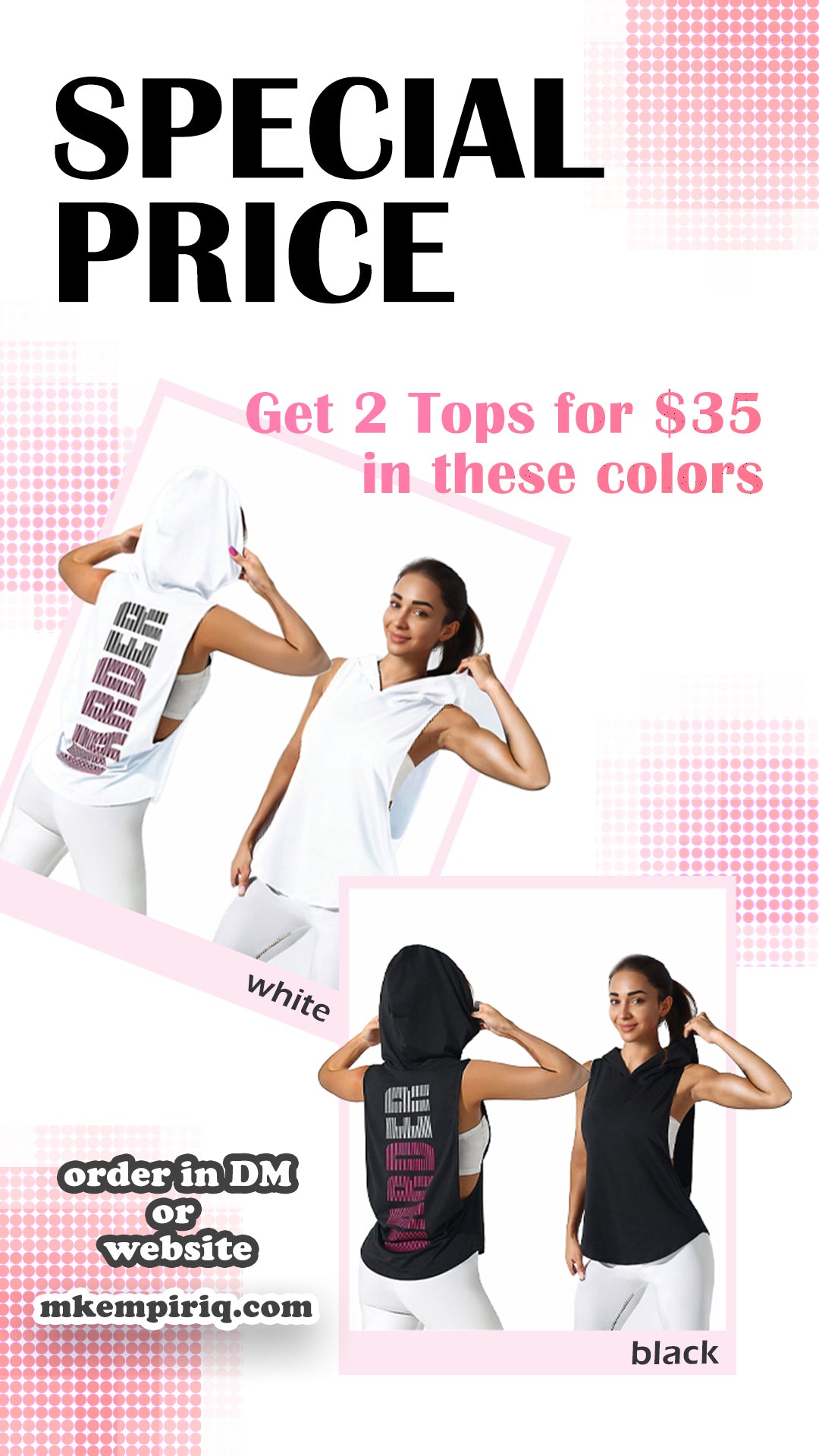 HOT DEAL π₯ Get Tops for $35 in White & Black colors