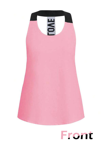 Light Pink Women’s 3-Piece Activewear Set – Racerback Tank, Crop Top & High-Waist Leggings