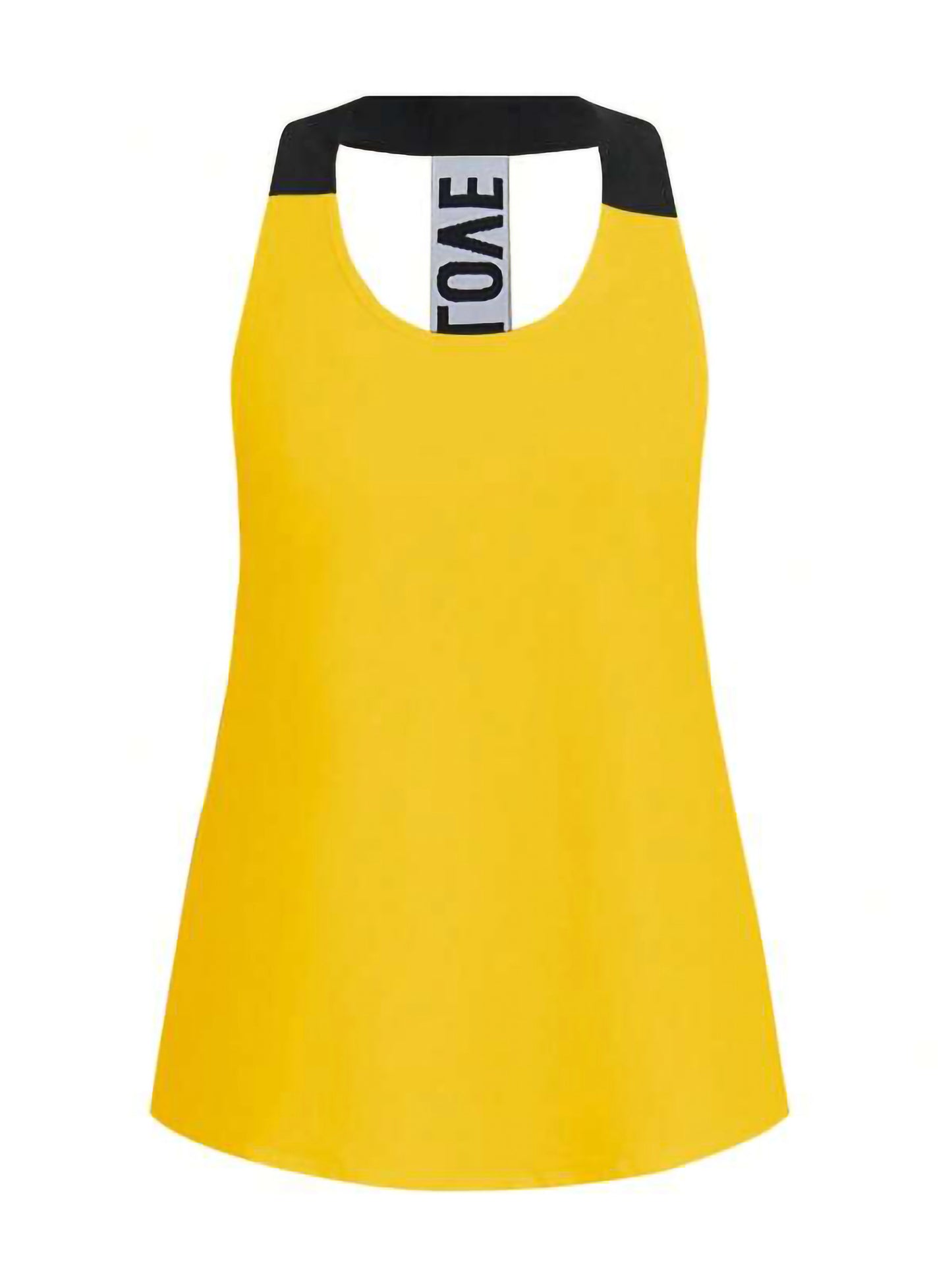 Yellow Women’s 3-Piece Activewear Set – Racerback Tank, Crop Top & High-Waist Leggings